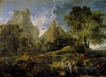 Nicolas Landscape With Polyphemus classical Nicolas Poussin Mountain